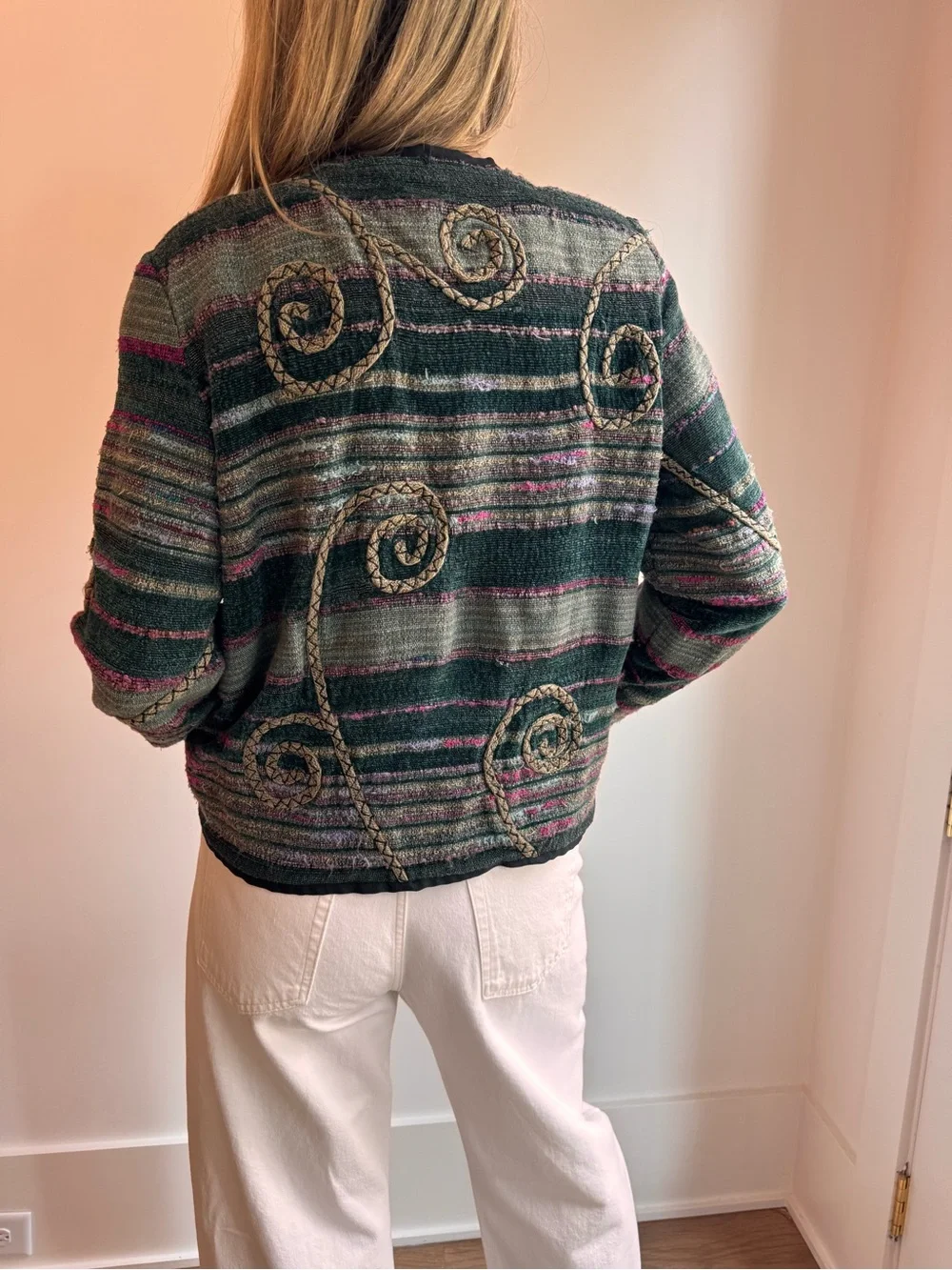 Vintage Julia‎ Kim silk blend “Art to Wear” jacket